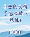 小仓鼠发情了怎么破(双性)